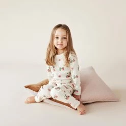 Wilson & Frenchy Organic Long Sleeve Pyjamas - So Peachy