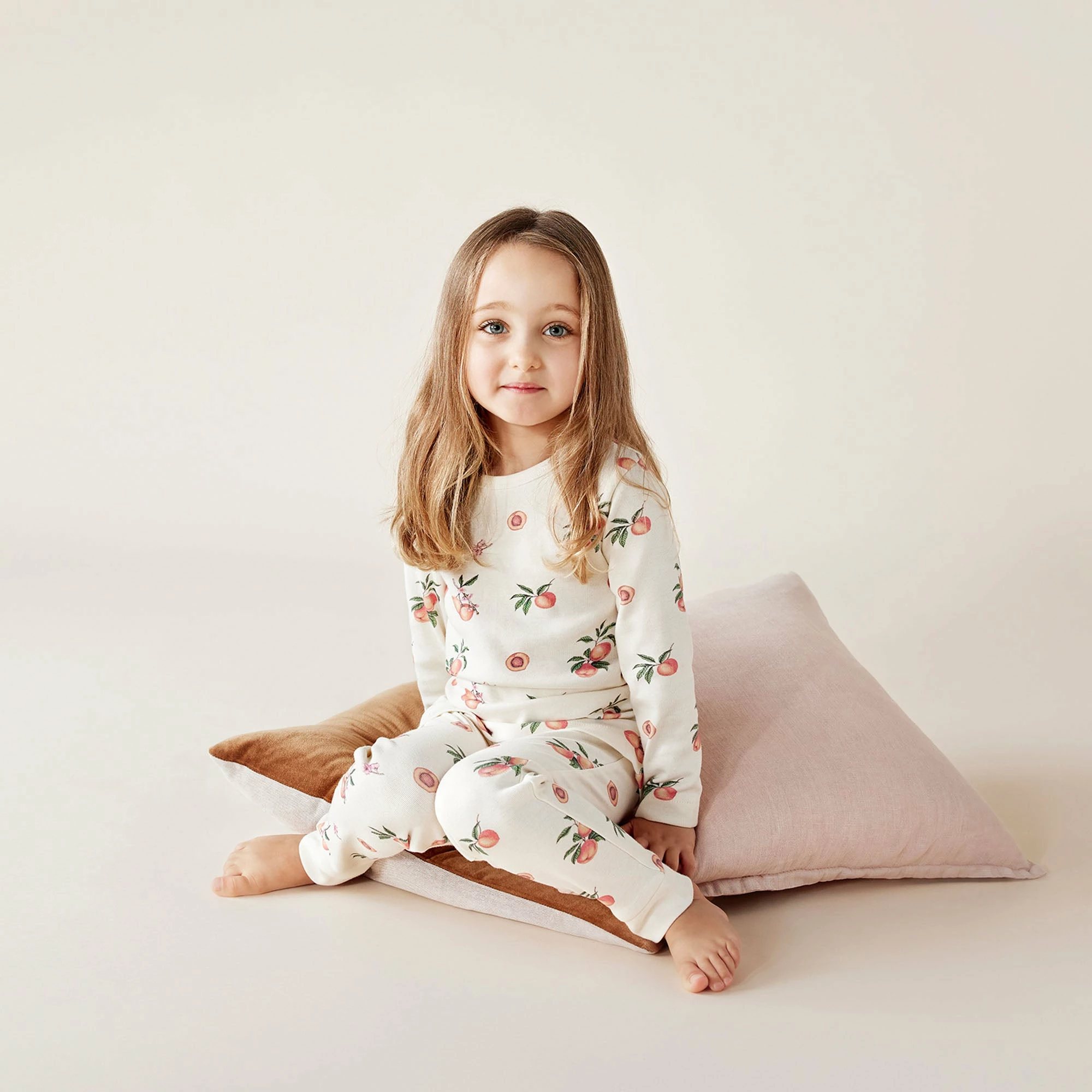 Wilson & Frenchy Organic Long Sleeve Pyjamas - So Peachy