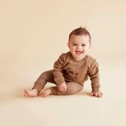 Wilson & Frenchy Organic French Terry Slouch Pant - Dijon