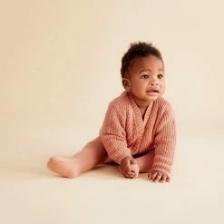 Wilson & Frenchy Knitted Legging With Feet - Cream Tan