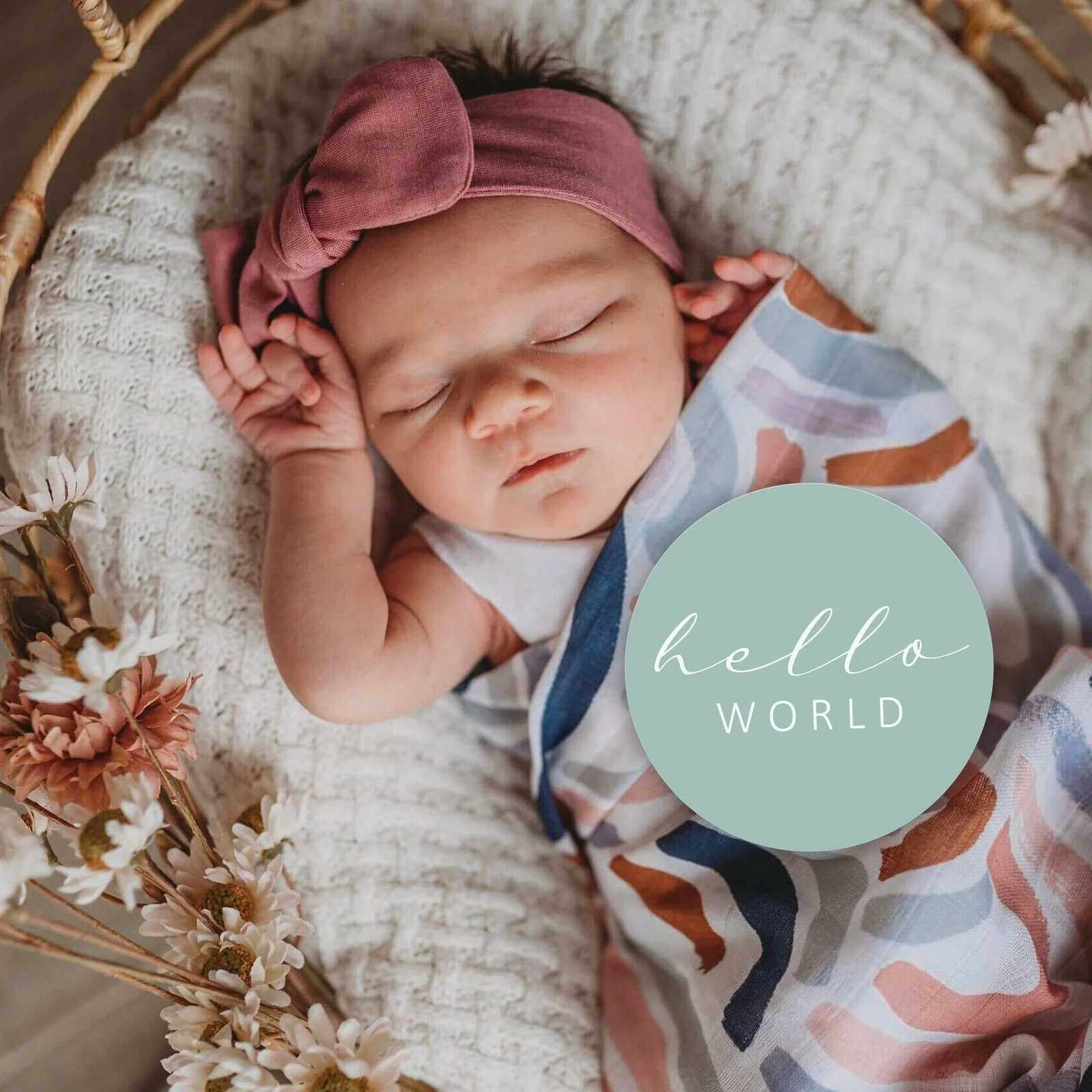 Snuggle Hunny Kids Rainbow Baby & Sage Reversible Milestone Cards - Image 3