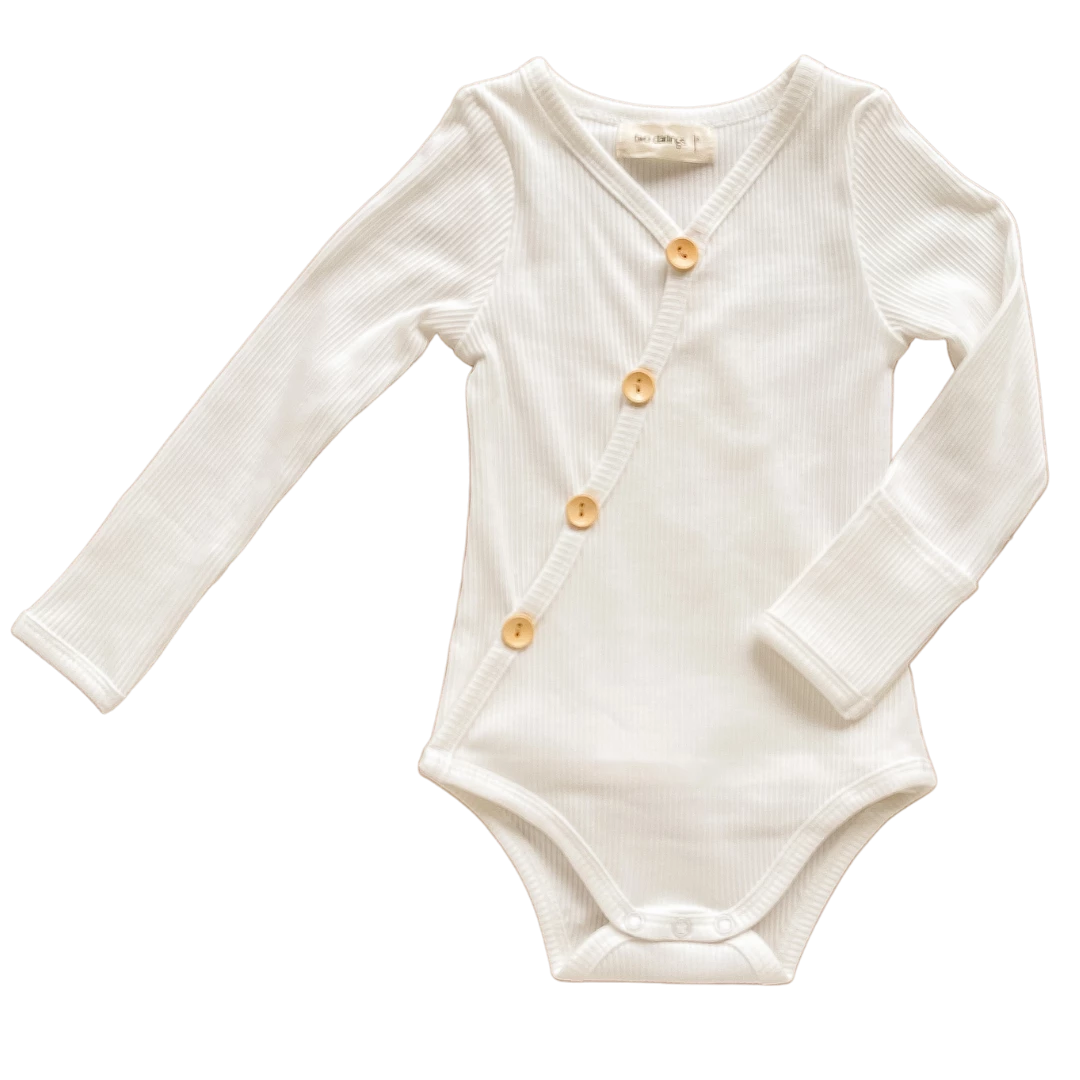 Two Darlings Milk Long Sleeve Original Bodysuit - Image 2