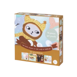 Fabelab Puzzle - 4 Seasons - Set Of 4 - 16 Pcs/each
