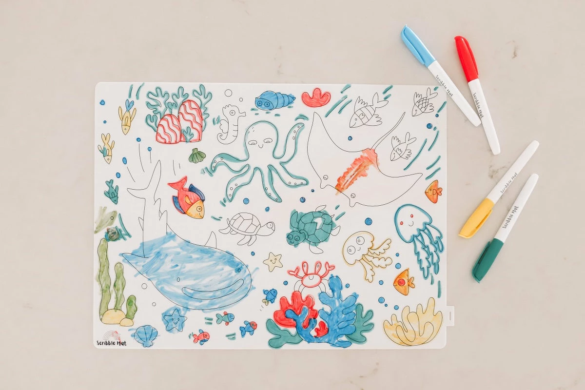 Under The Sea Reusable Scribble Mat - Image 3