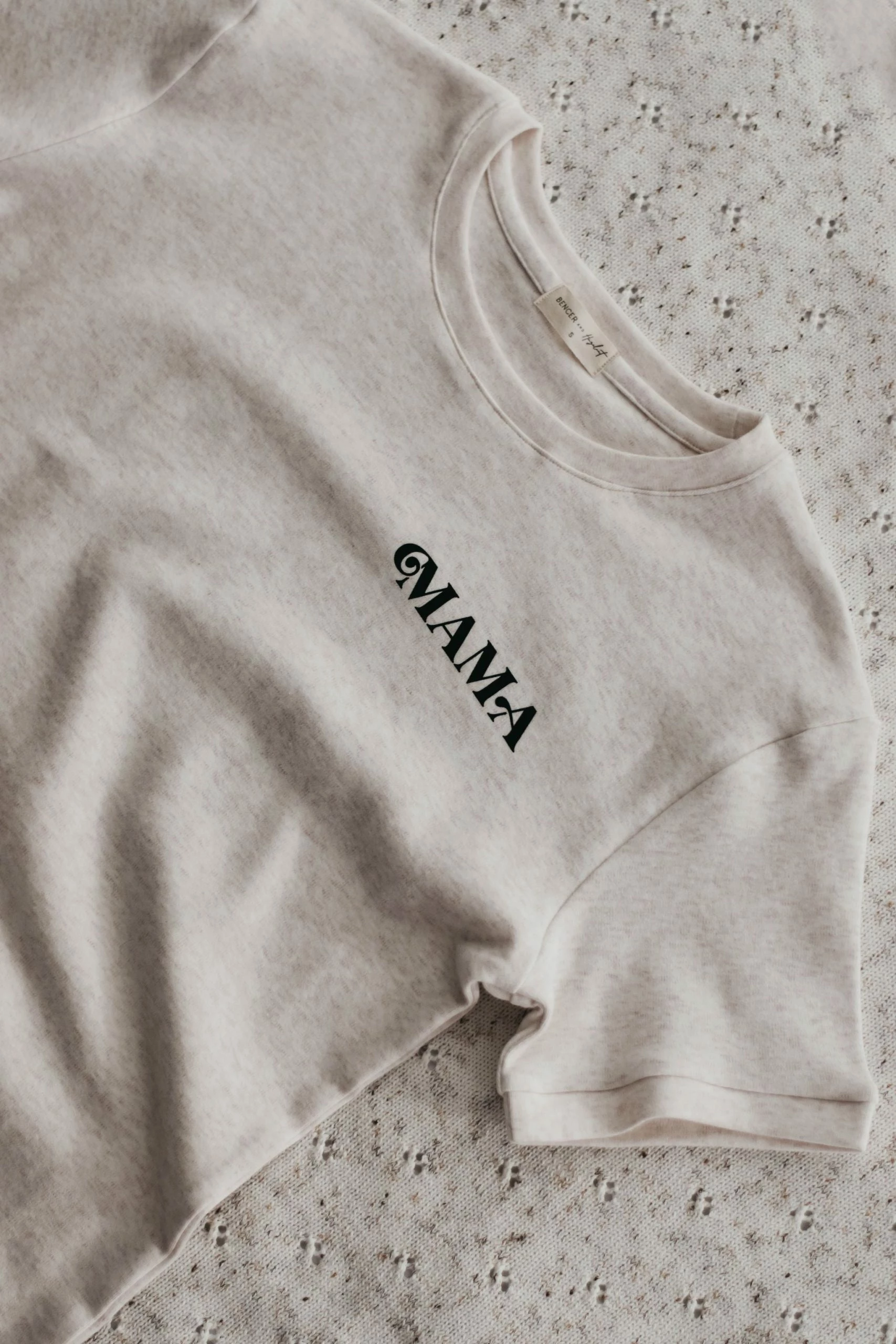 Bencer And Hazelnut Mama Tee - Oatmeal - Image 2