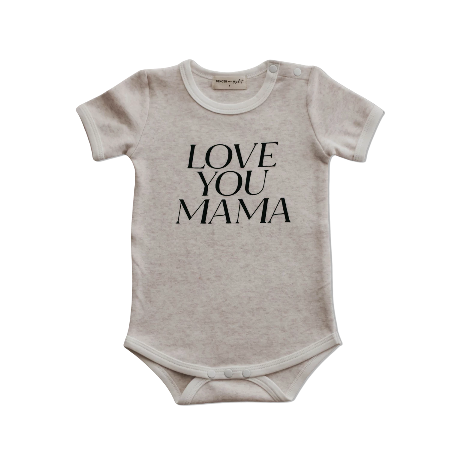 Bencer And Hazelnut Love You Mama Bodysuit