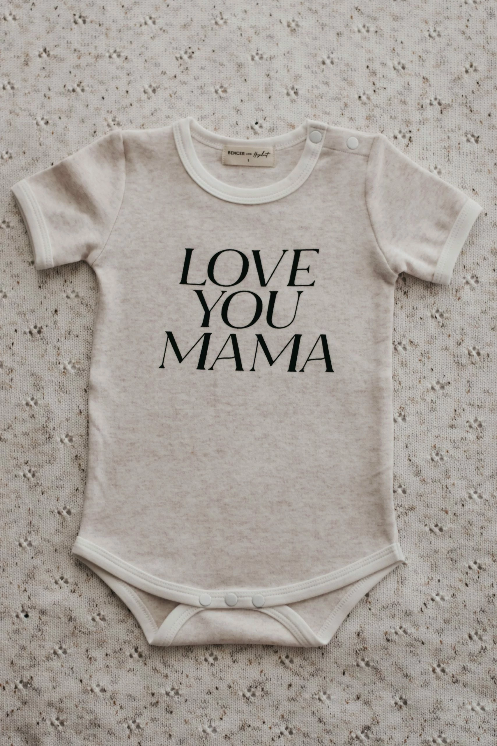 Bencer And Hazelnut Love You Mama Bodysuit - Image 5