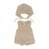 Miniland Dolls Miniland Clothing Eco Knitted Rompers And Bonnet, 38cm
