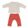 Miniland Dolls Miniland Clothing Eco Knitted Sweater And Trousers, 38cm