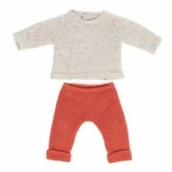 Miniland Dolls Miniland Clothing Eco Knitted Sweater And Trousers, 38cm