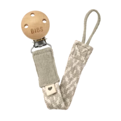 BIBS Paci Braid - Ivory/Sand