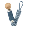 BIBS Paci Braid - Petrol/Baby Blue