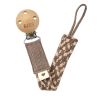 BIBS Paci Braid - Dark Oak/Vanilla