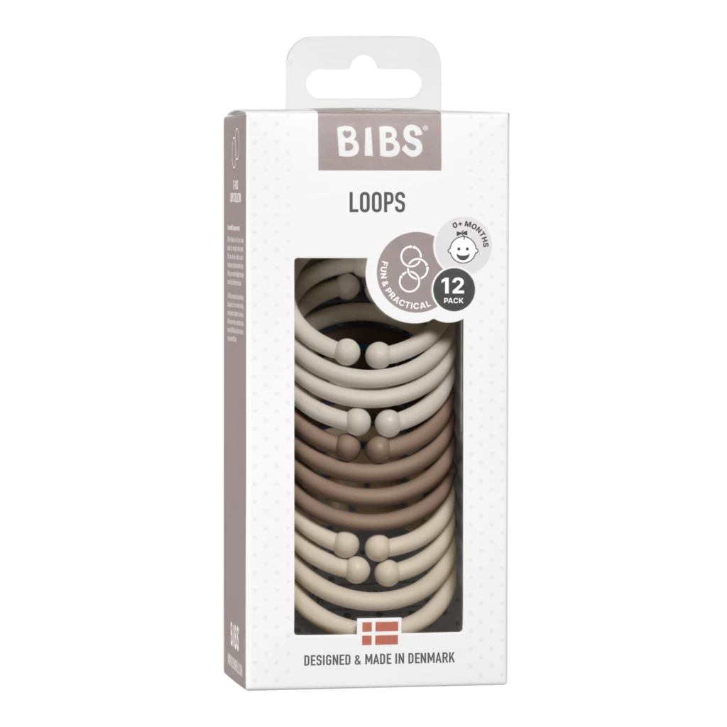 BIBS Loops (12 Pcs) - Sand/Dark Oak/Vanilla