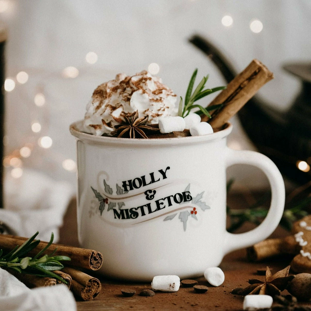 Bencer And Hazelnut Holly & Mistletoe Mug
