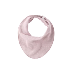 Susukoshi Organic Baby Bib, Pale Lilac (Pointelle)