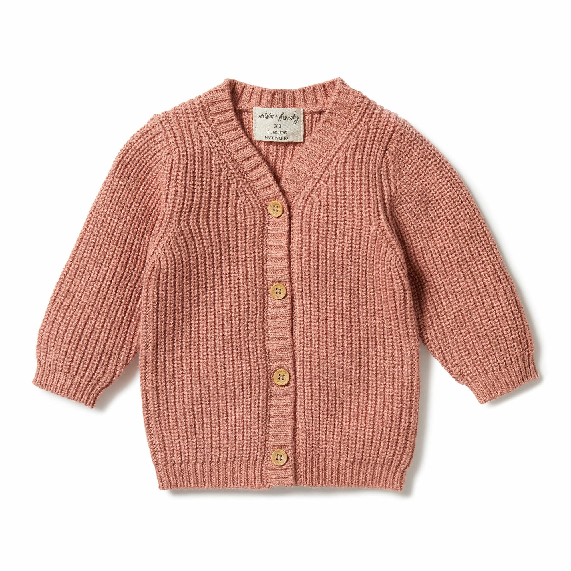 Wilson & Frenchy Knitted Button Cardigan - Cream Tan - Image 2