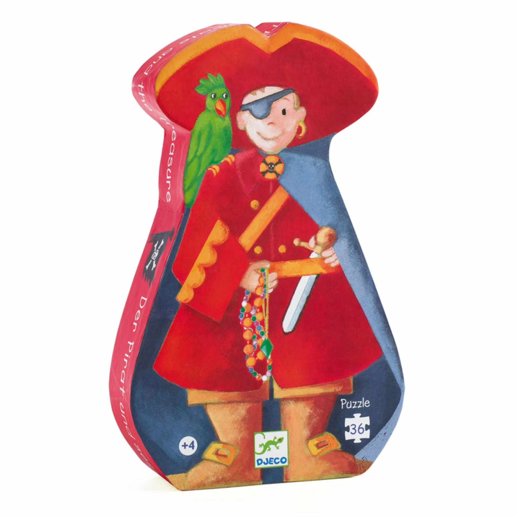 Djeco Pirate And Treasure 36 Pc Silhouette Puzzle
