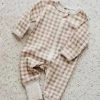 Bencer And Hazelnut Gingham Zip Suit