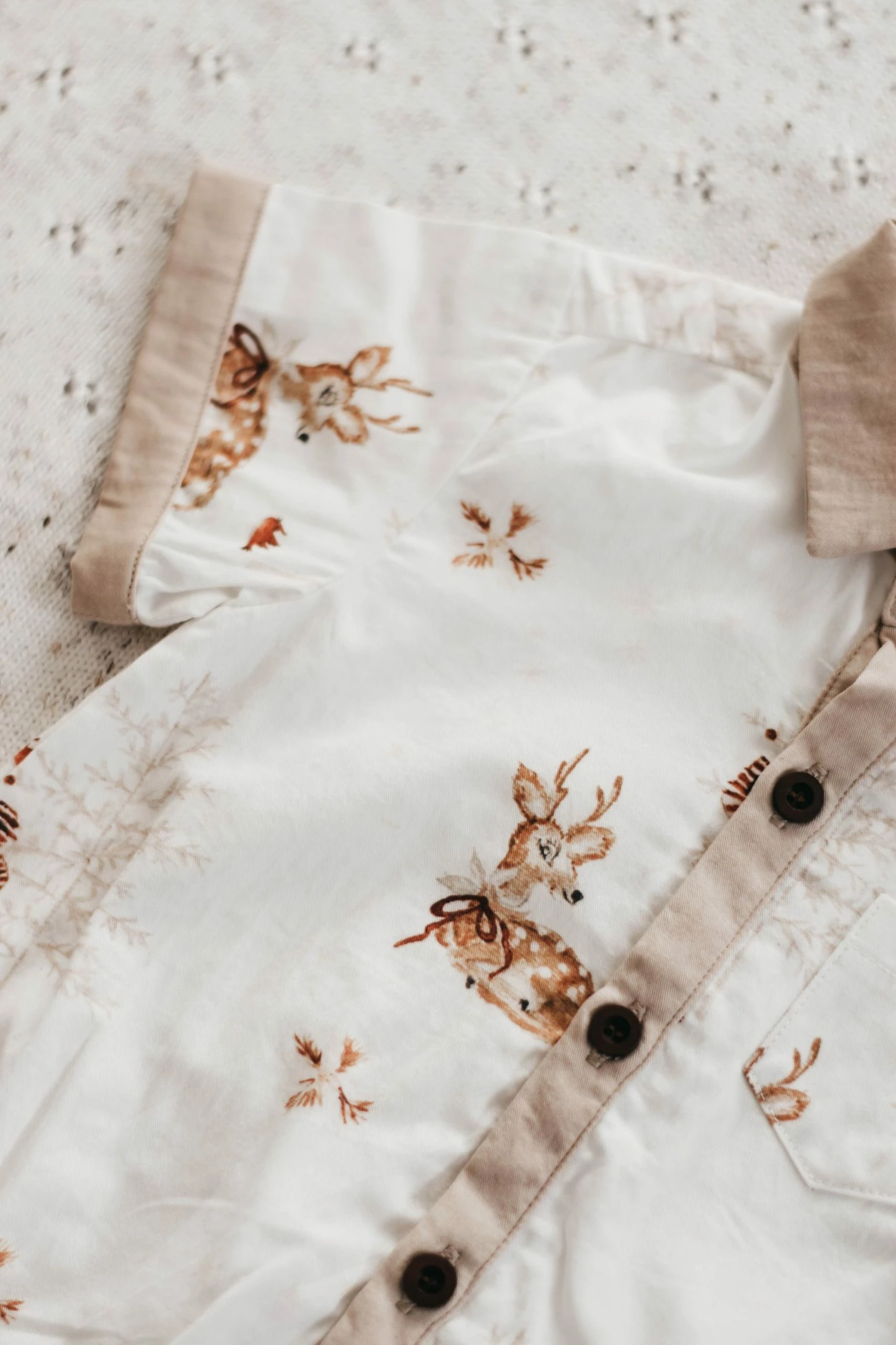 Bencer And Hazelnut Prancer Boys Button Up Shirt - Image 4