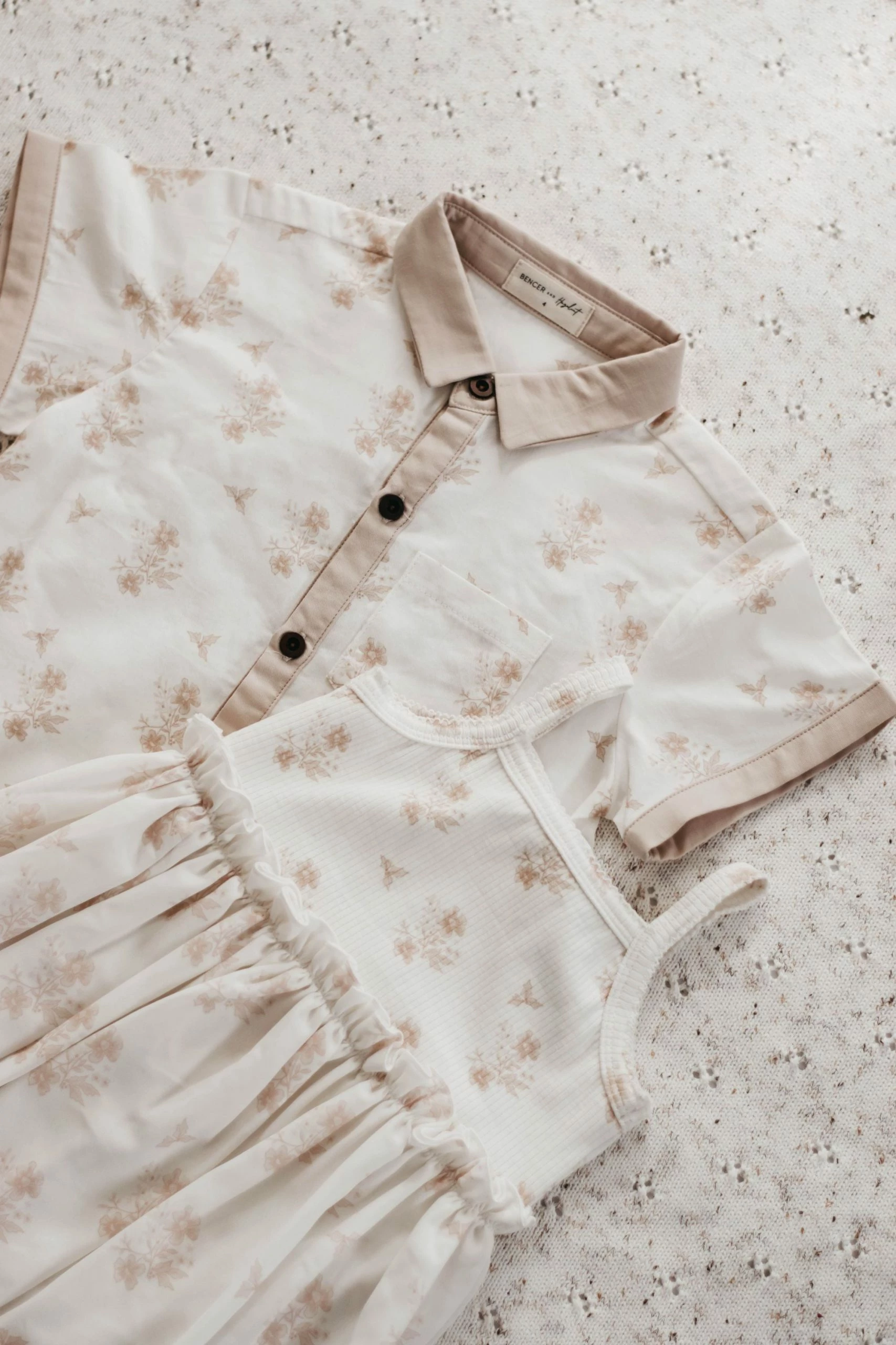 Bencer And Hazelnut Noel Boys Button Up Shirt - Image 4