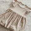 Bencer And Hazelnut Jersey Dress - Gingham