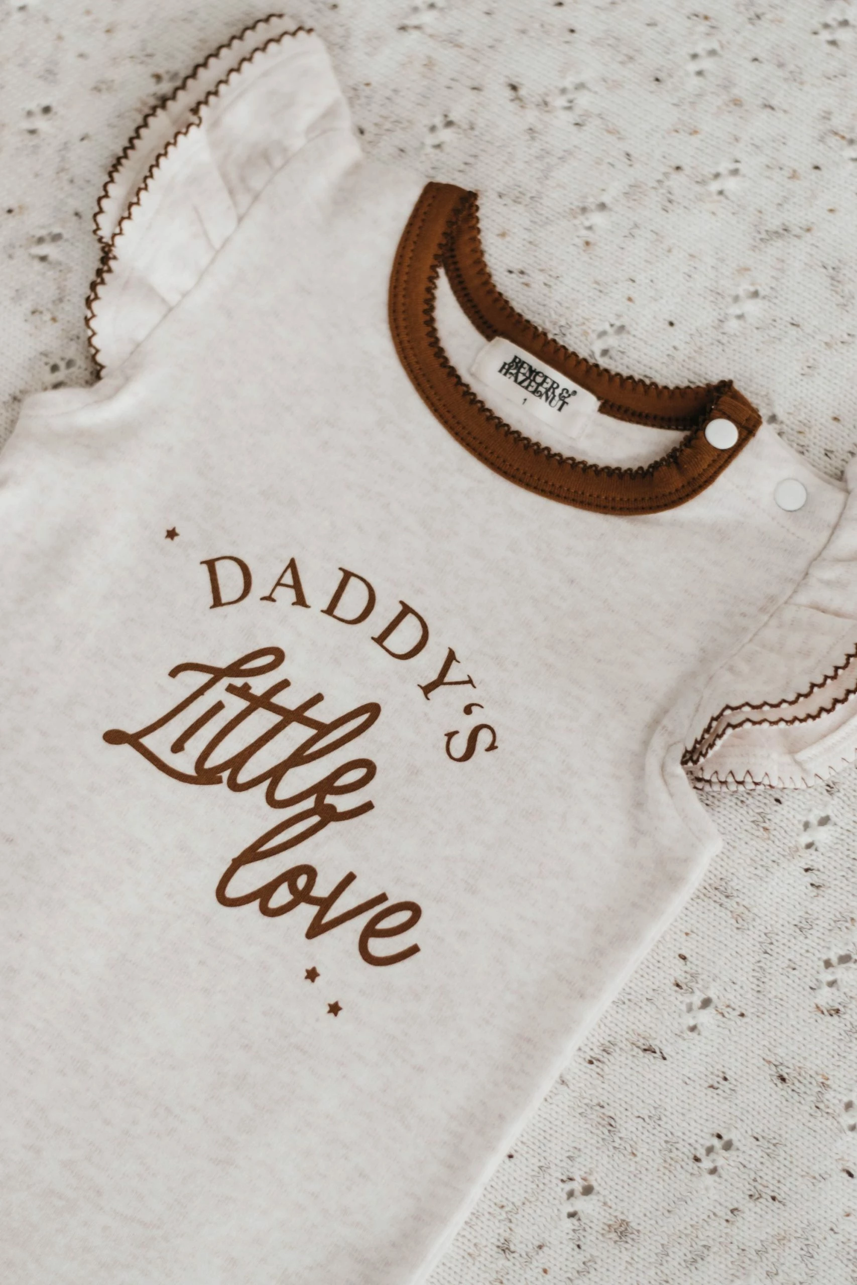 Bencer And Hazelnut Daddy's Little Love Bodysuit - Image 2