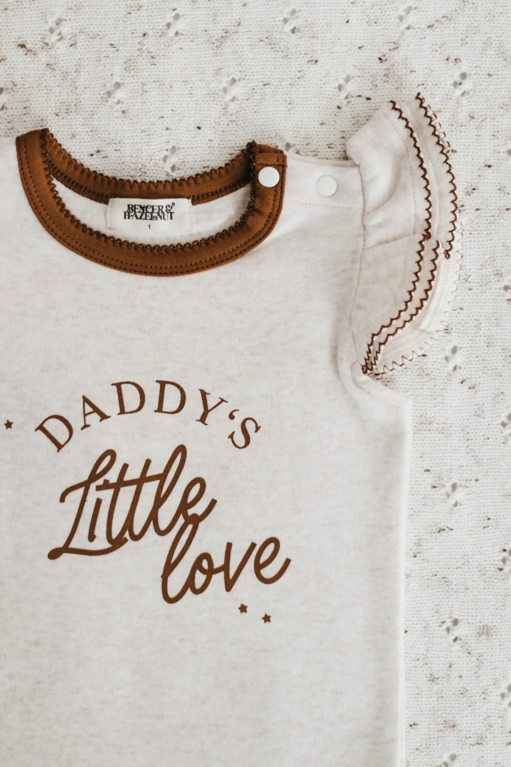 Bencer And Hazelnut Daddy's Little Love Bodysuit - Image 4