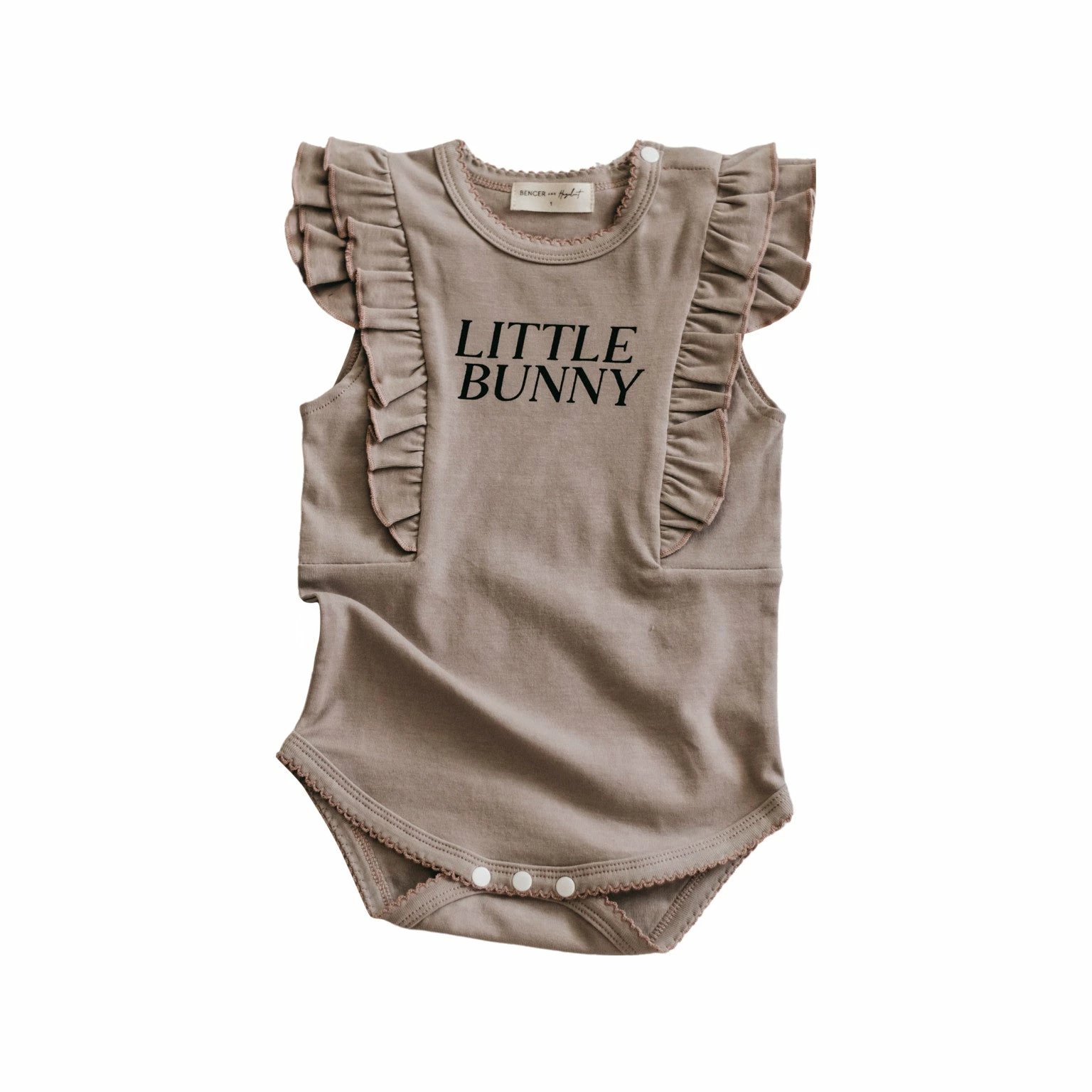 Bencer And Hazlenut Little Bunny Bodysuit - Mushroom Frill