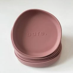 Bare The Label Dusty Rose Irregular Suction Plate
