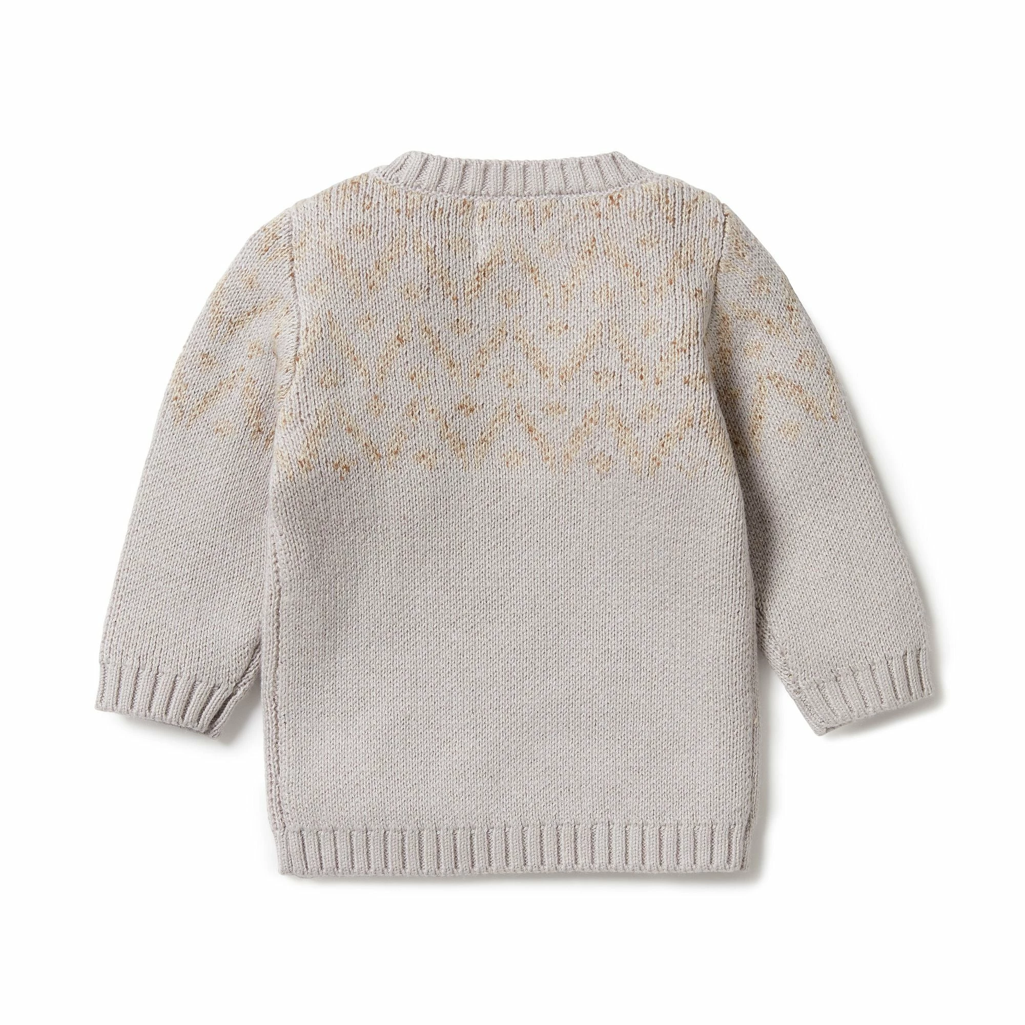 Wilson & Frenchy Knitted Fair Isle Jumper - Nimbus Fleck - Image 2