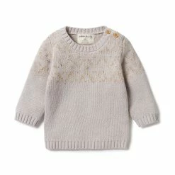 Wilson & Frenchy Knitted Fair Isle Jumper - Nimbus Fleck