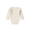 Susukoshi Organic Flutter Suit L/S, Powder (Pointelle)