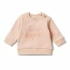 Wilson & Frenchy Organic French Terry Sweat - I'm A Keeper - Cameo Rose