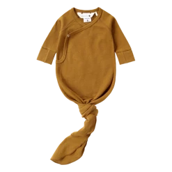 Susukoshi Organic Kimono Gown, Antique Brass (Pointelle)