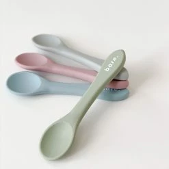 Bare The Label Sage Silicone Spoon