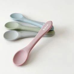 Bare The Label Dusty Pink Silicone Spoon
