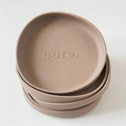 Bare The Label Latte Irregular Suction Plate