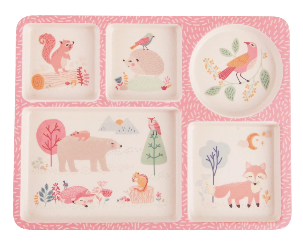 Love Mae Divided Plate Set - Woodland Friends - Image 4