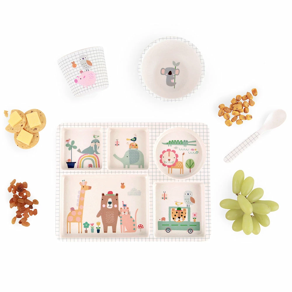 Love Mae Divided Plate Set - Animal Village