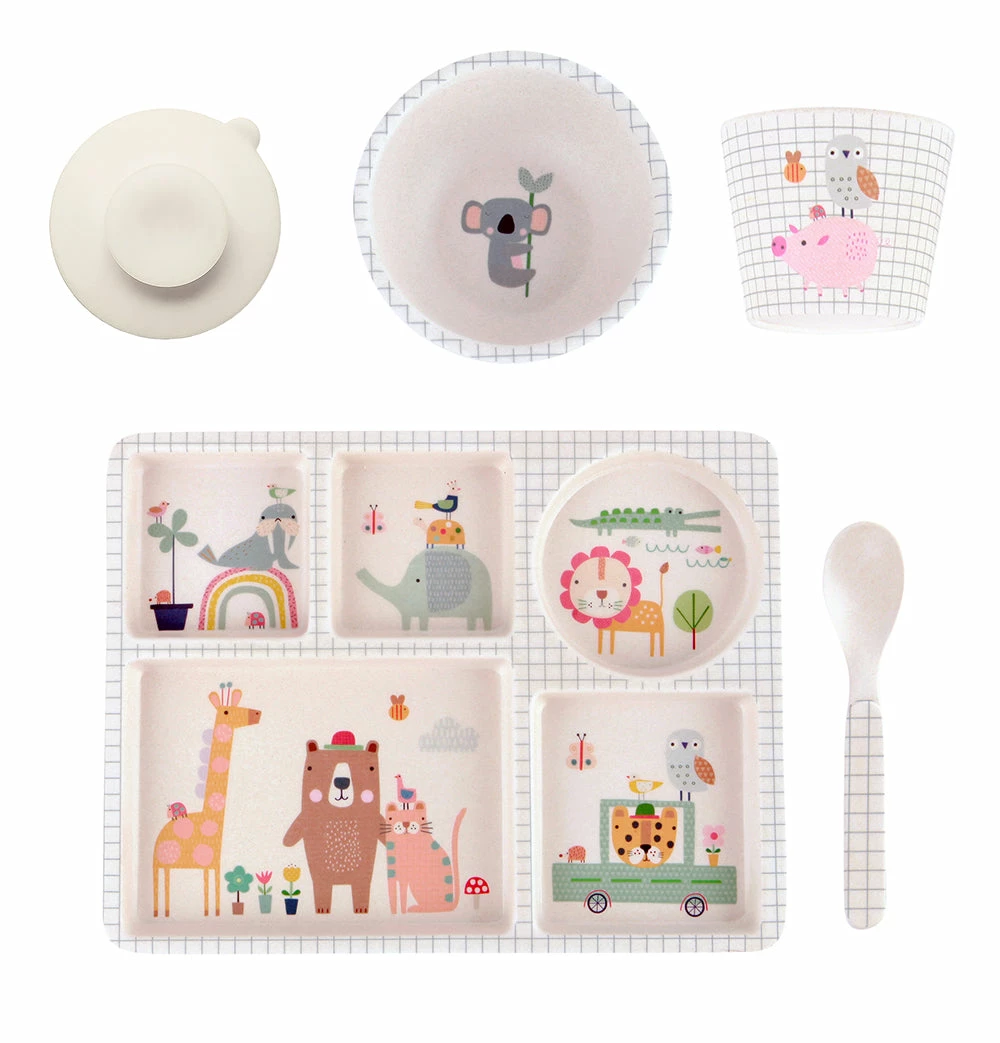 Love Mae Divided Plate Set - Animal Village - Image 6