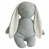 Alimrose Bobby Floppy Bunny 25cm - Grey Linen