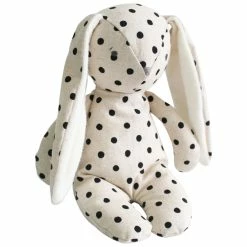 Alimrose Floppy Bunny Linen 25 Cm Black Spot