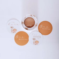 Snuggle Hunny Kids Paradise & Sunrise Gold Reversible Milestone Cards