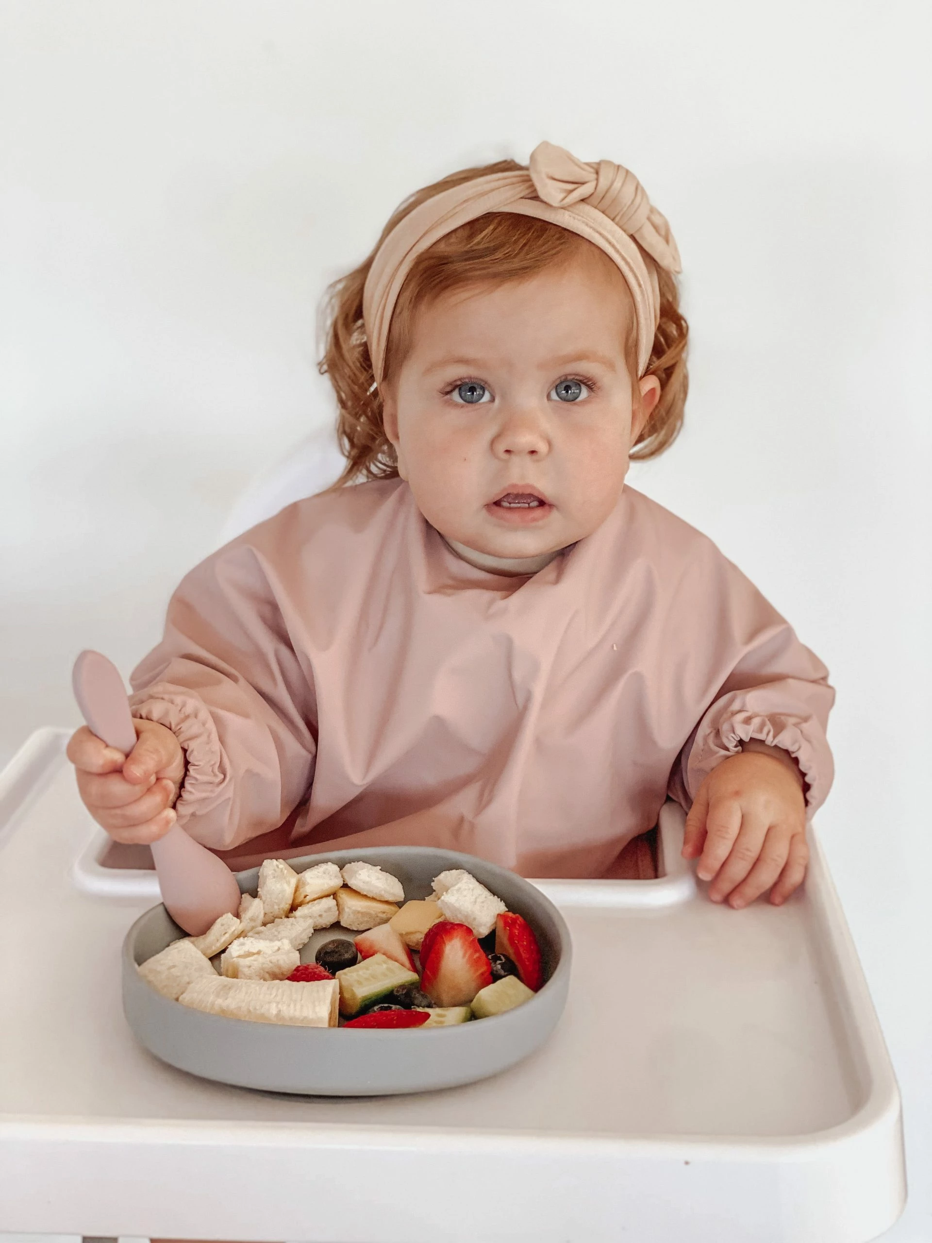 Bare The Label Dusty Pink Silicone Spoon - Image 3