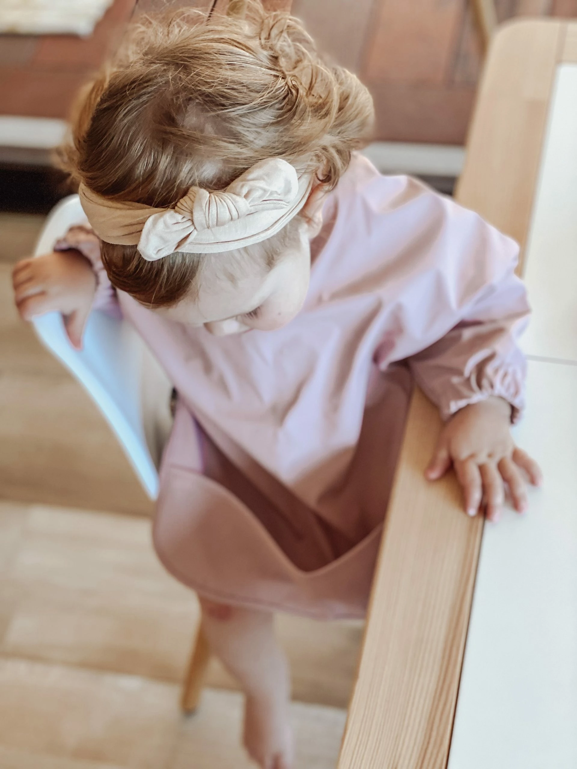 Bare The Label Dotty Grey Smock Bib - Image 4