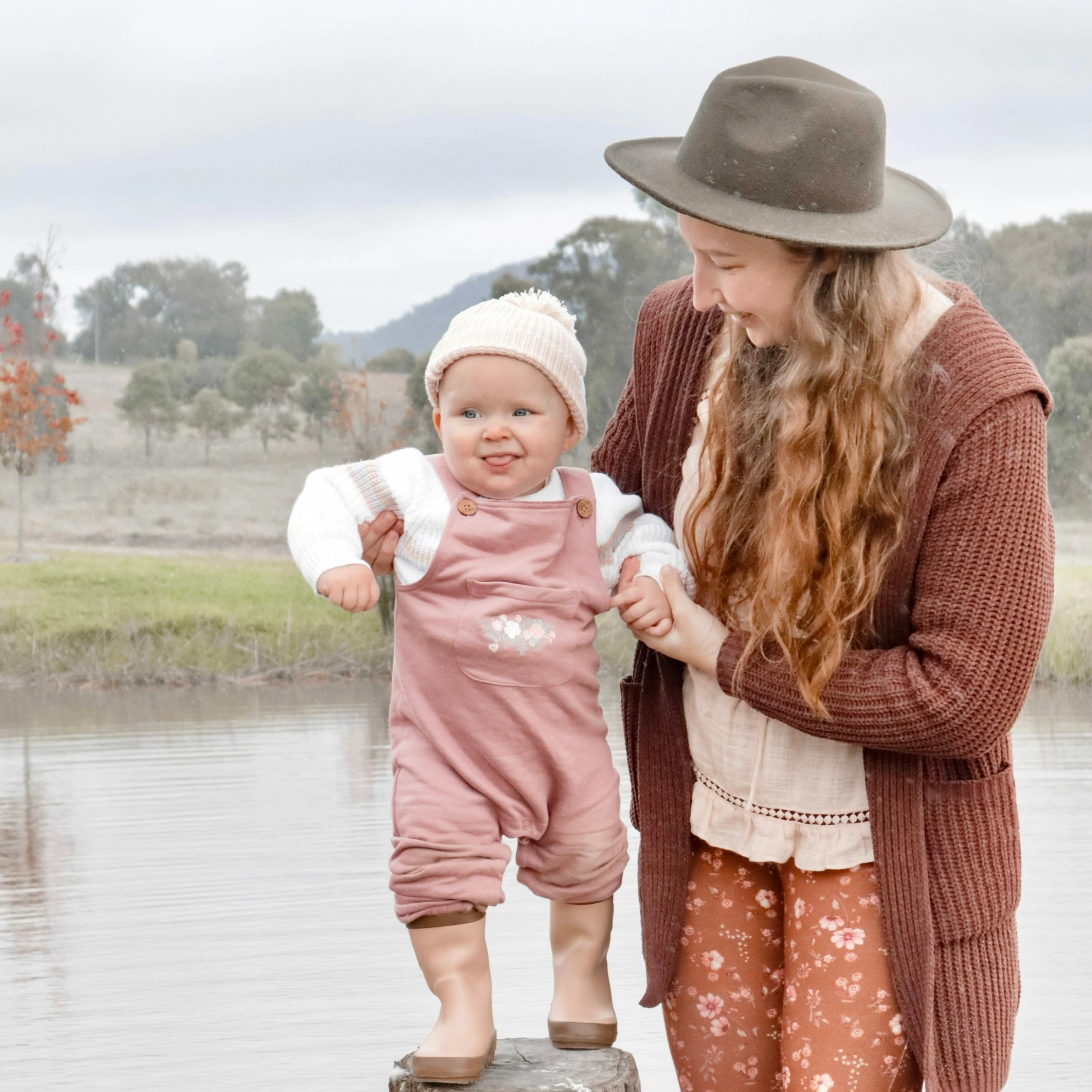 Aster & Oak Berry Rose Overalls - Image 3