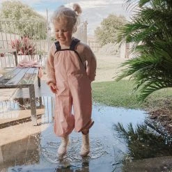 Rainkoat Overalls - Blush Pink