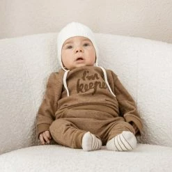 Wilson & Frenchy Knitted Cable Bonnet - Gardenia