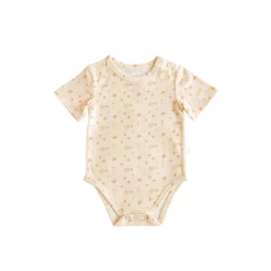 India & Grace Organic Short Sleeve Suit - Christmas Star